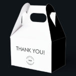 Ballotins Simple Merci Logo personnalisé blanc noir<br><div class="desc">Exprimez votre gratitude avec des boîtes de remerciement personnalisées avec logo simple noir et blanc pour événements. Ces boîtes élégantes et épurées sont parfaites pour les événements d'entreprise,  les lancements ou les efforts de relations publiques,  offrant une touche professionnelle et personnalisable à vos cadeaux de remerciement.</div>