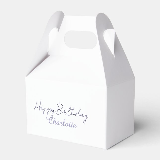 Ballotins SIMPLE MINIMAL.MIGNON AJOUTER NOM BÉBÉ joyeux anni (Verso)