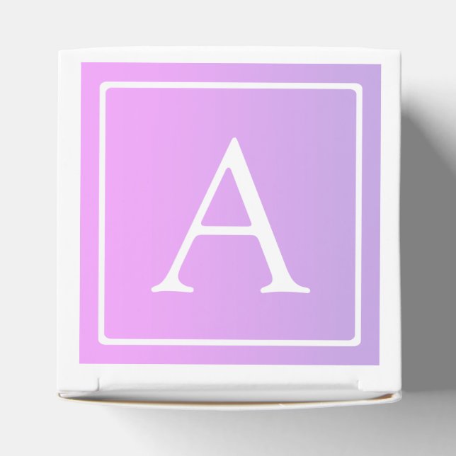Ballotins Simple Monogramme | Ombré Rose/Violet Subtil (Haut)