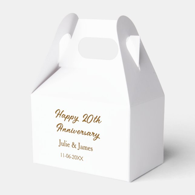 Ballotins simple nom de dativersaire doré marron 20 ans (Verso)