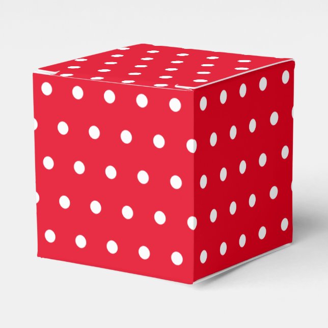 Ballotins Simple Retro Polka Pot rouge et blanc (Verso)
