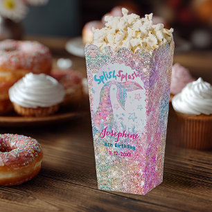Ballotins Siren colorée boîte de pop corn personnalisée pour