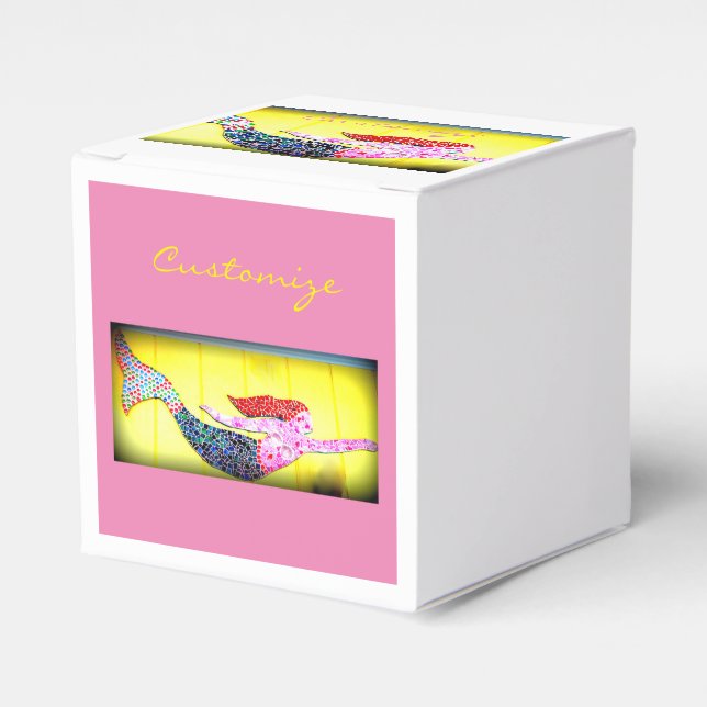 Ballotins sirène en mosaïque rose (Verso)
