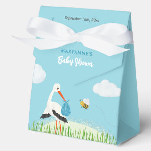 Ballotins Sky Blue Stork Baby shower personnalisé