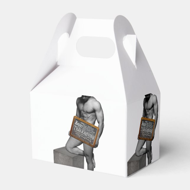 Ballotins SlipperyJoe's Thanksgiving man hot six pack abs un (Verso)