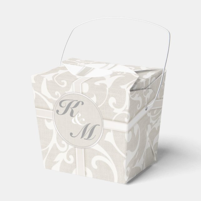Ballotins SmartElegance Naturelle Mariage Favour Boxes (Verso)