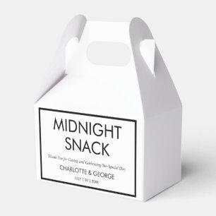 Ballotins Snack Minuit Minimaliste Mariage personnalisé Pers