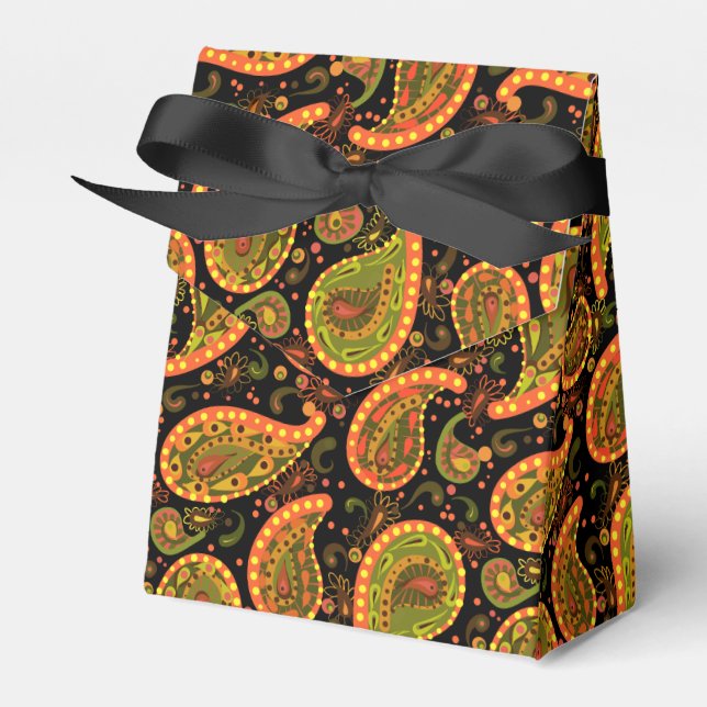 Ballotins Snazzy Gold et Black Paisley (Verso)