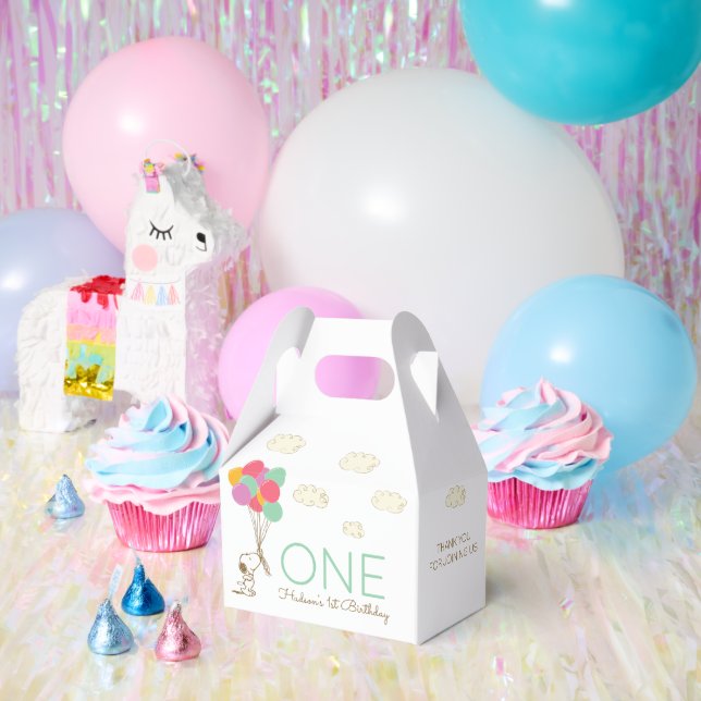 Ballotins Snoopy et Ballons 1er Anniversaire (Fête)