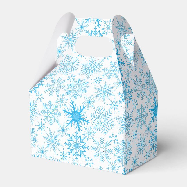Ballotins Snowflake bleu motif (Verso)