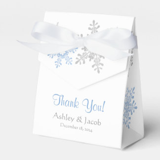 Ballotins Snowflake Lapis Bleu Mariage argent Merci