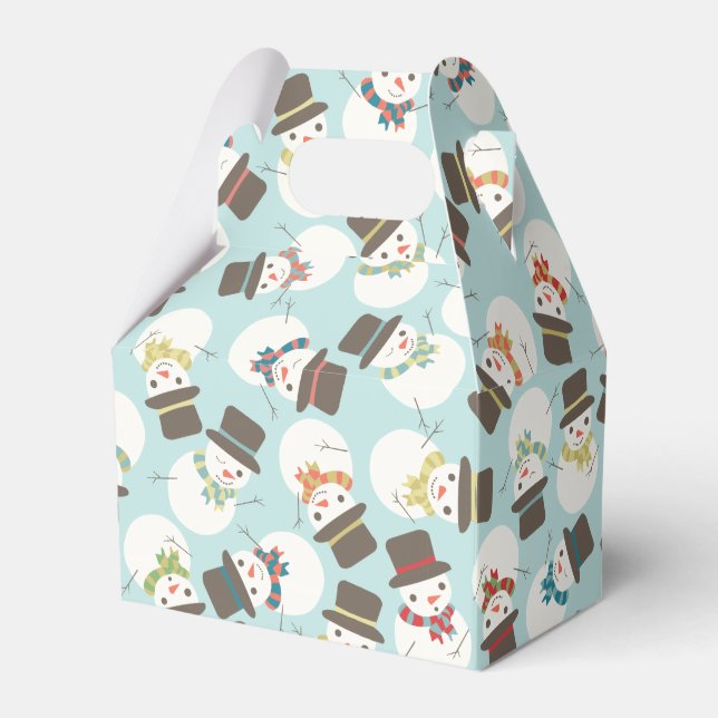 Ballotins Snowman Party Mini boîte cadeau (Verso)