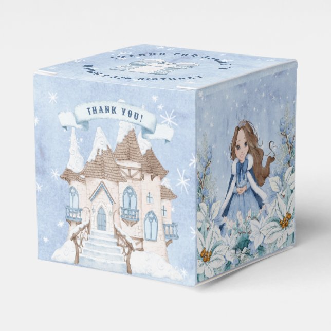 Ballotins SnowWinter Brunette Princesse Anniversaire (Verso)