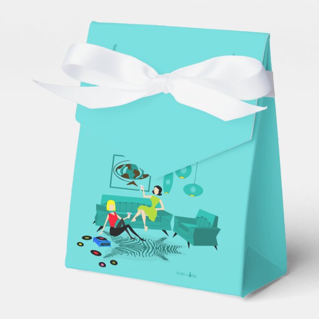 Ballotins Soirée de la fille Retro personnalisée en Ballotin (Verso)