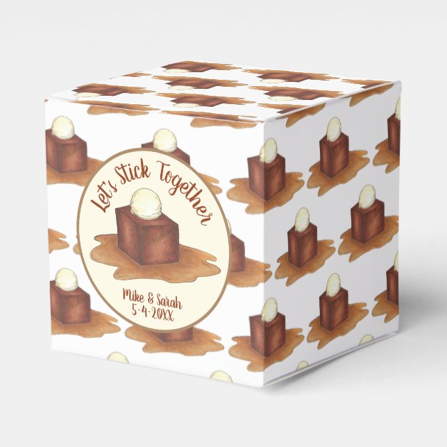 Ballotins Soirée de mariage fiançailles Sticky Toffee Puddin (Verso)