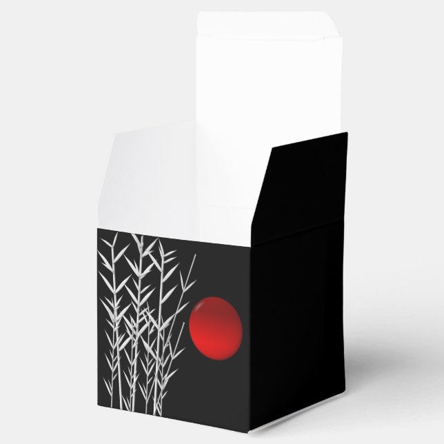 Ballotins Soleil rouge noir blanc zen (Ouvert)