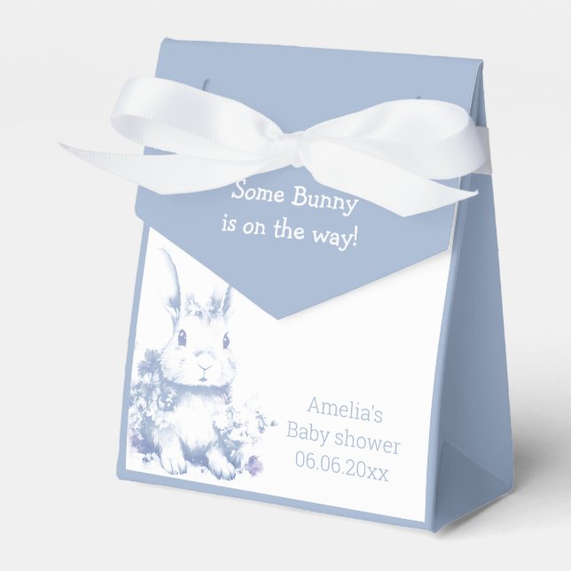 Ballotins Some Bunny is coming Baby Shower  (Verso)