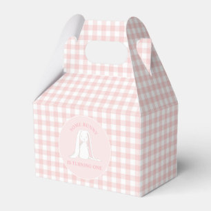 Ballotins Some Bunny is One Anniversaire Rose Gingham