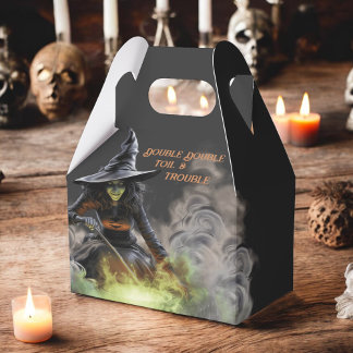 Ballotins Sorcière avec Burning Cauldron Halloween