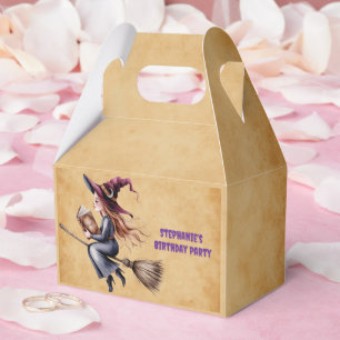 Ballotins Sorcière Whimsical Flying Broom Girl Birthday Part