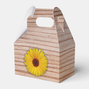 Ballotins Souci de tournesol sur les conseils en bois