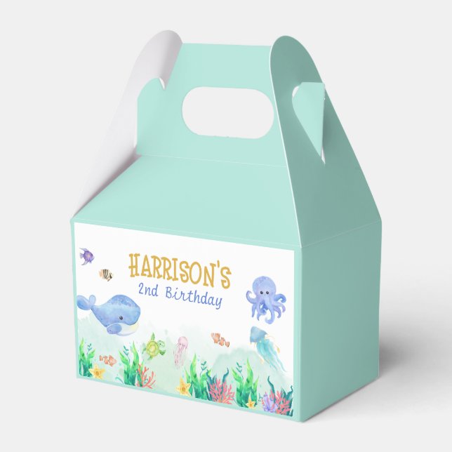 Ballotins Sous la mer Nautique Tortue de baleine Anniversair (Verso)