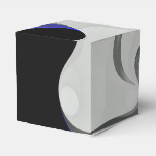 Ballotins Sous le bleu : gris Abstrait, noir et bleu