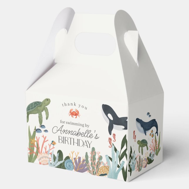 Ballotins Sous l'océan Mer Fête d'anniversaire Favors (Recto)