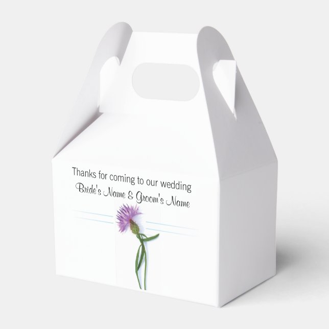 Ballotins Souvenirs, cadeaux, cadeaux Mariage écossais (Verso)