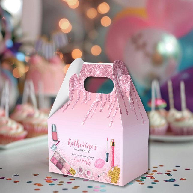 Ballotins Spa Party Glam Girl Anniversaire Salon Ballotin (Spa Party Glam Girl Birthday Party Salon Favor Box)