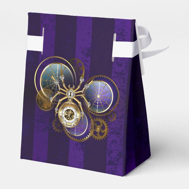 Ballotins Spider Steampunk sur Arrière - plan pourpre (Arrière)