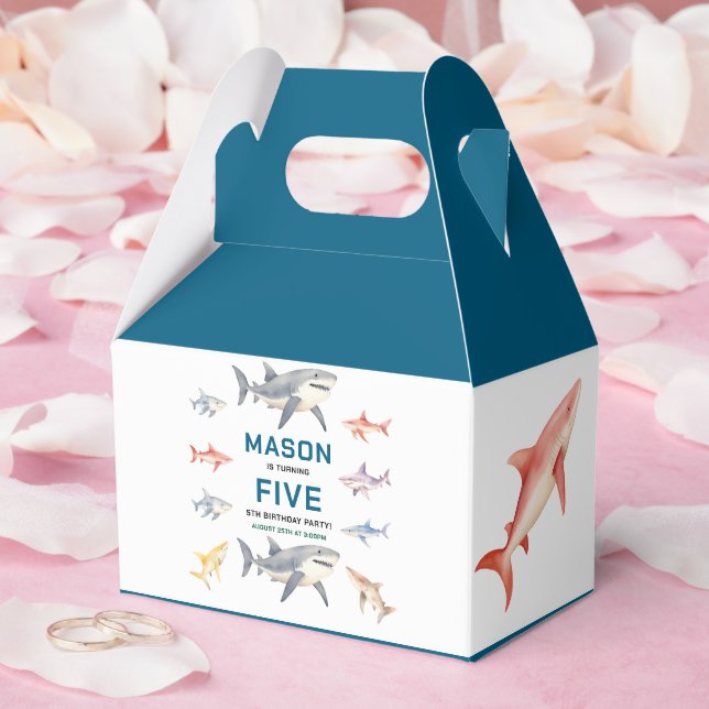 Ballotins Splash de requin Fête d'anniversaire 5 ans | Enfan (Mariage)