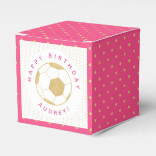 Ballotins Sports de soccer sur mesure en or et rose