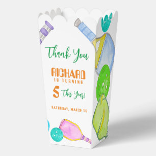 Ballotins Sports Party Watercolor Pickleball thème Anniversa