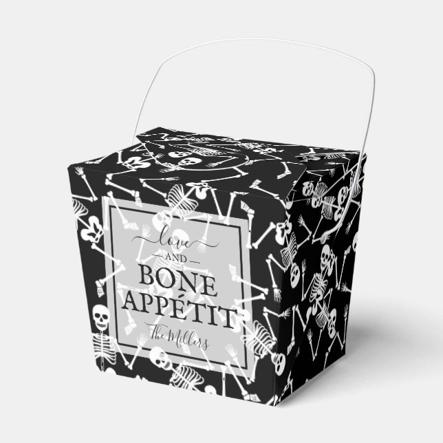 Ballotins Squelettes sur fond noir Halloween (Verso)