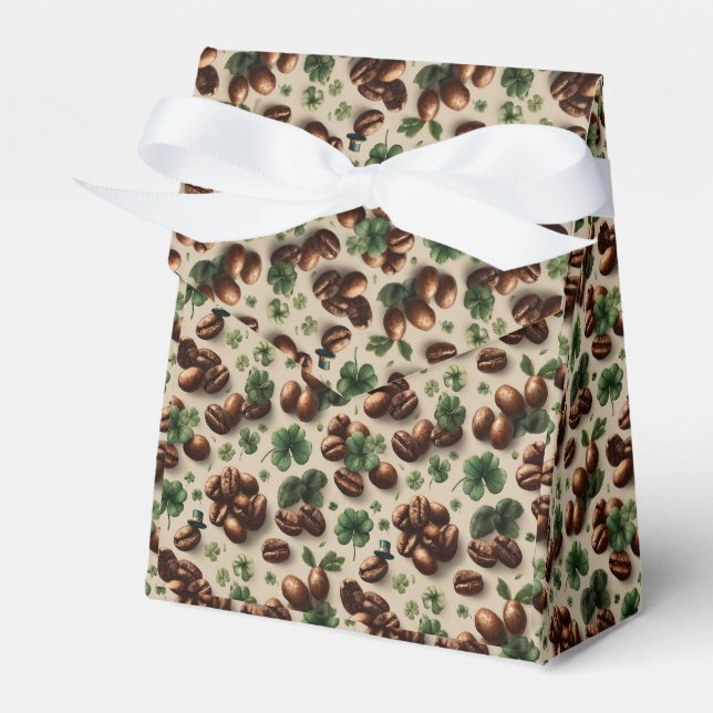 Ballotins St. Patrick’s Day Coffee & Shamrock Pattern (Verso)