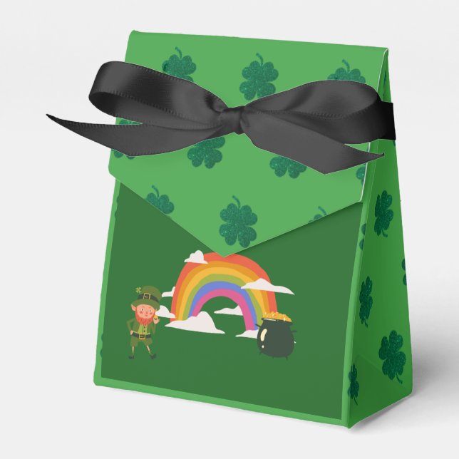 Ballotins St. Patrick's Day Party Favor Box (Verso)