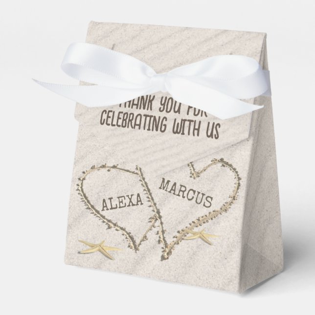 Ballotins Starfish et Beach Hearts avec des noms (Verso)