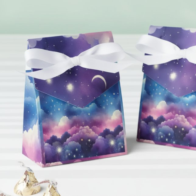 Ballotins Starry Sky Baby Adoption Shower - Lune et étoiles (starry sky baby shower guest favor)