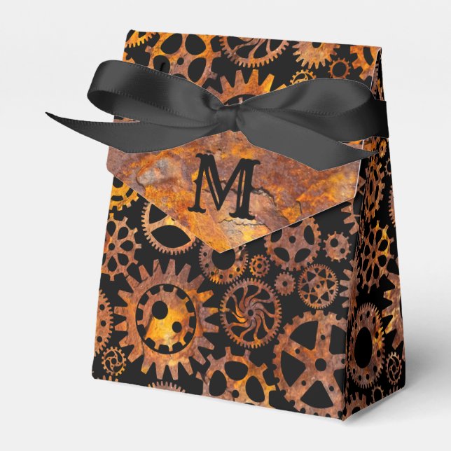 Ballotins Steampunk Super Coloré Rousty Gears Monogramme (Verso)
