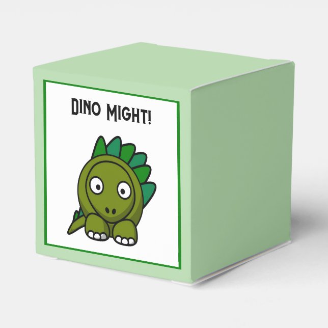 Ballotins Stégosaure de dessin animé vert mignon avec un jeu (Arrière)