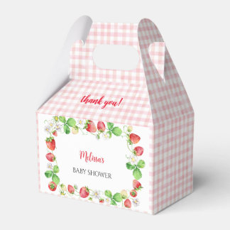 Ballotins Strawberry Baby Shower Thank You