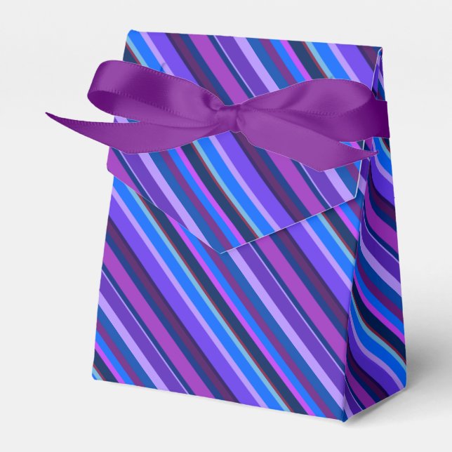 Ballotins stripes en bleu et purple (Verso)