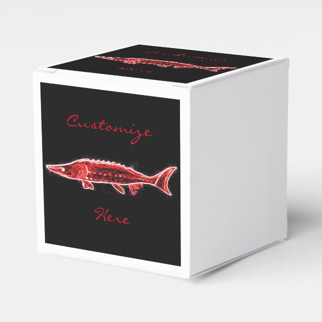 Ballotins sturgeon rouge sous l'eau noir (Verso)