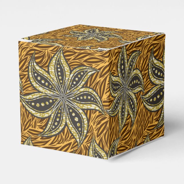 Ballotins Style Batik Floral Abstrait africain (Verso)