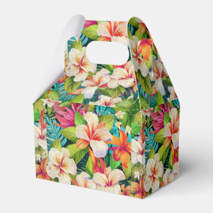Ballotins Style de peinture à l'huile florale tropicale