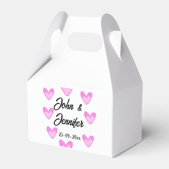 Ballotins style de texte simple et blanc mariage (Verso)