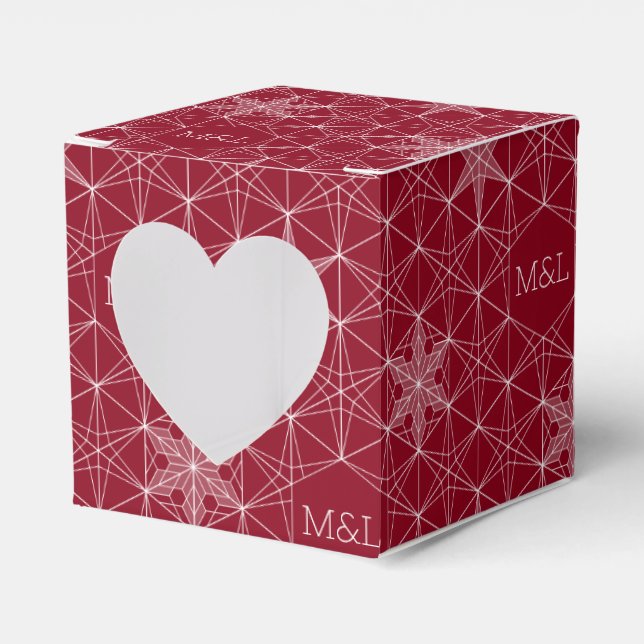 Ballotins Style japonais Mariage Snowflake (Verso)