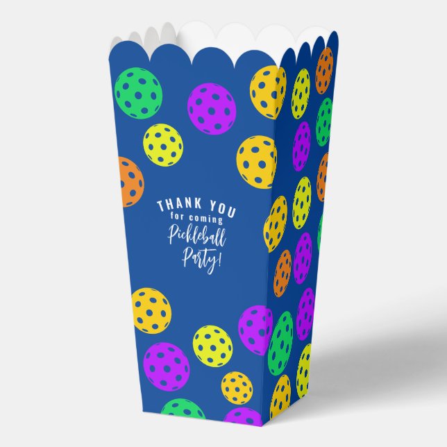 Ballotins Style Rétro Néon Bleu Thème Pickleball Anniversair (Recto)