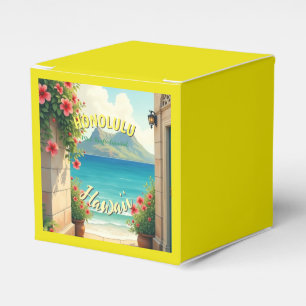 Ballotins Style vintage Hawaiian Travel Honolulu Mid-Pacific